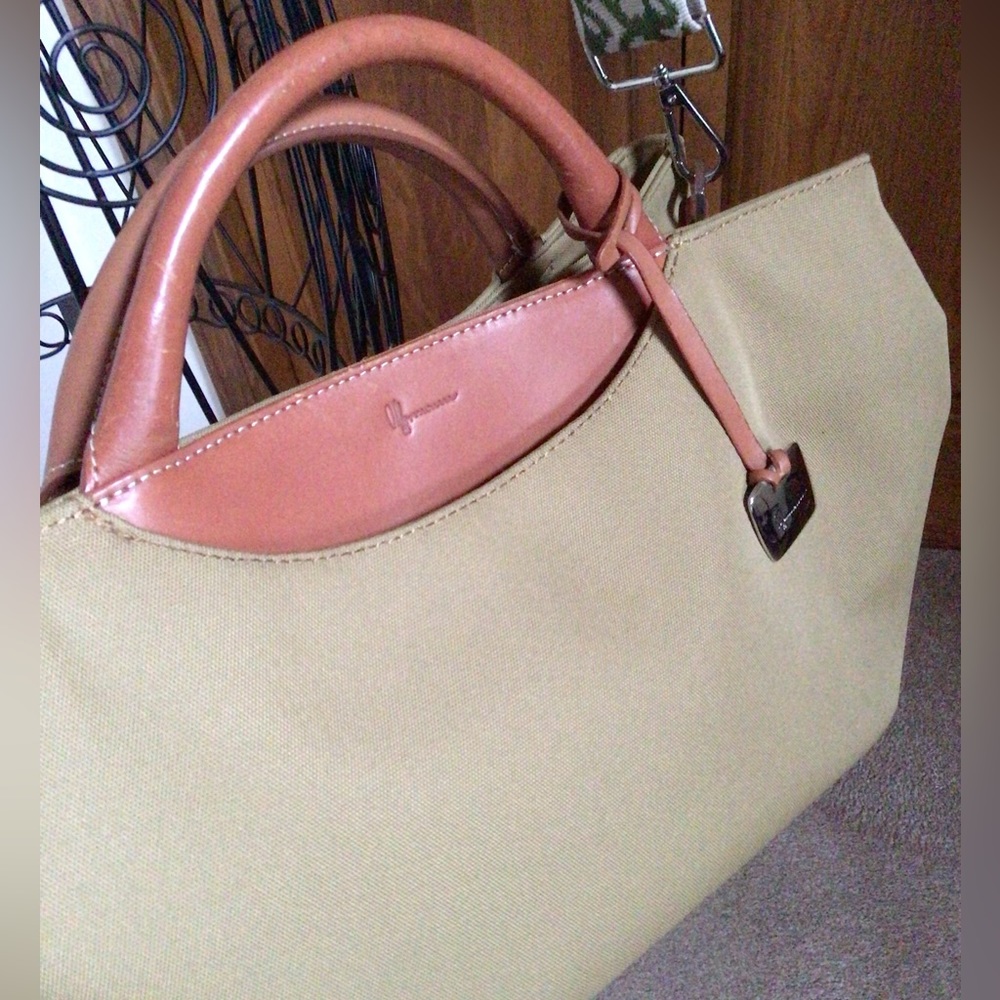Offermann leather and canvas bag - Picture 8 of 16